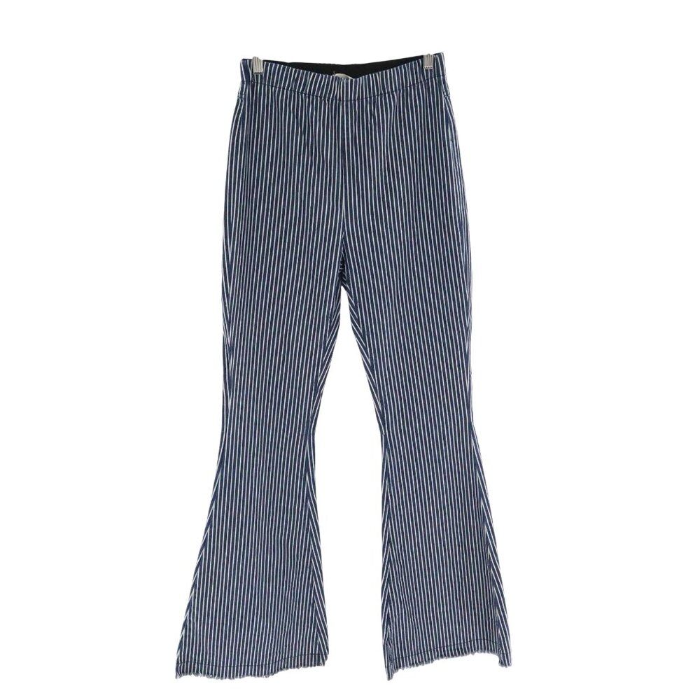 Altar'd State Pull On Pants Women M Blue Fisherman Core Nautical Y2K Hippie Boho